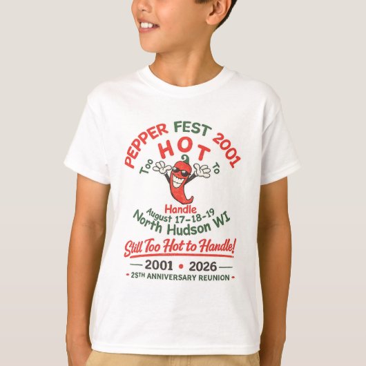 2001 ペッパーフェスト 25周年記念 ユースTシャツ Tシャツ (正面)