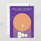 2001 マーズ オデッセイ ポストカード (正面/裏面)