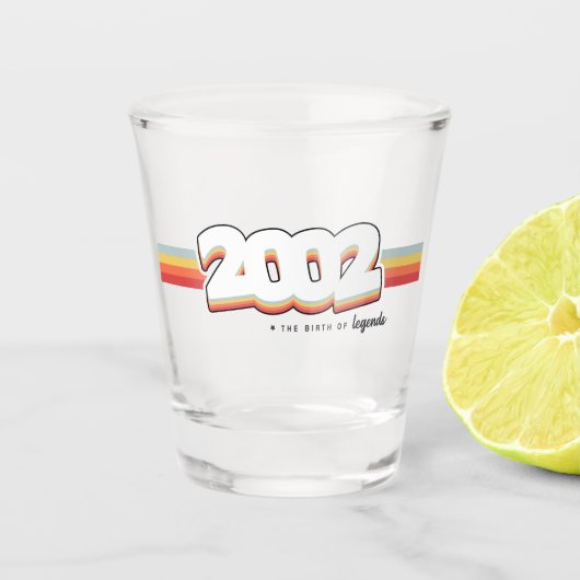 2002伝説誕生 ショットグラス (正面)