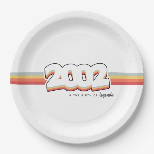 2002伝説誕生 ペーパープレート (正面)
