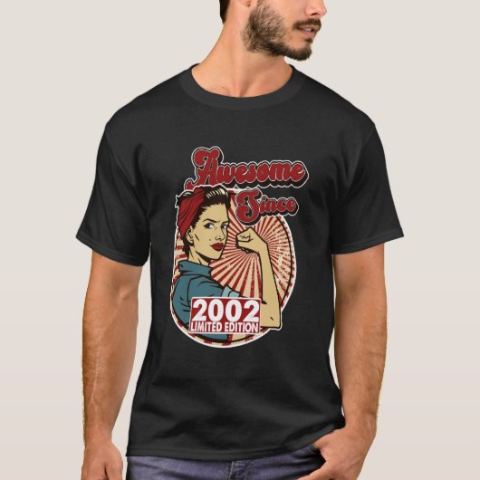 2002年から凄い 限定23周年 女性用バイオレンスビー Tシャツ (正面)