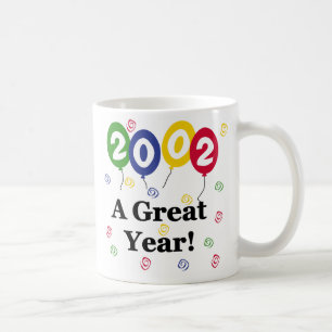 2002年すばらしい年の誕生日 コーヒーマグカップ