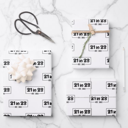 2002年の23歳の誕生日プレゼント21 ラッピングペーパーシート (正面)