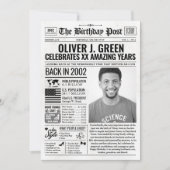 2002年カスタム新聞紙誕生日カード、トレンド シーズンカード (正面)