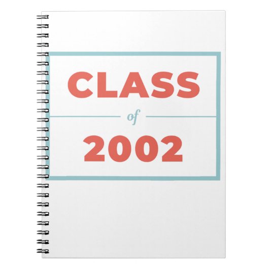 2002年クラス ノートブック (正面)