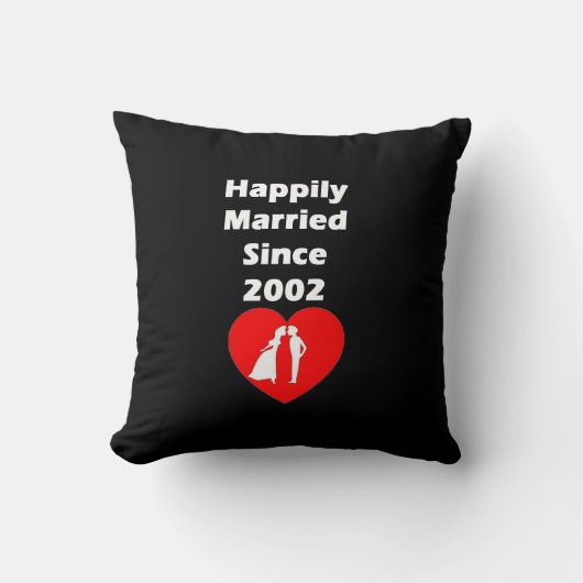 2002年以来幸福に結婚した クッション (正面)