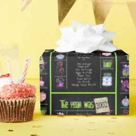 2002年生まれの年のトリビア ラッピングペーパー