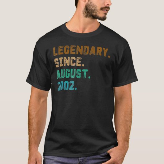 2002年生誕20年威厳がある以来20年の伝説 Tシャツ (正面)