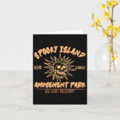 2002年設立のSpooky Island遊園地 スカルハロー カード (黄色い花)