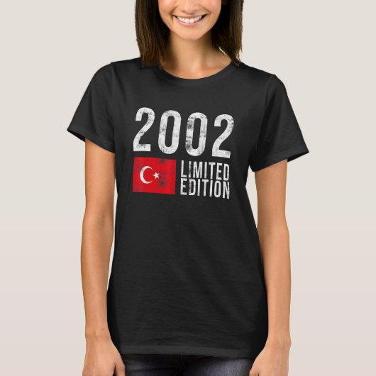 2002年限定版トルコ国旗の誕生日 Tシャツ (正面)