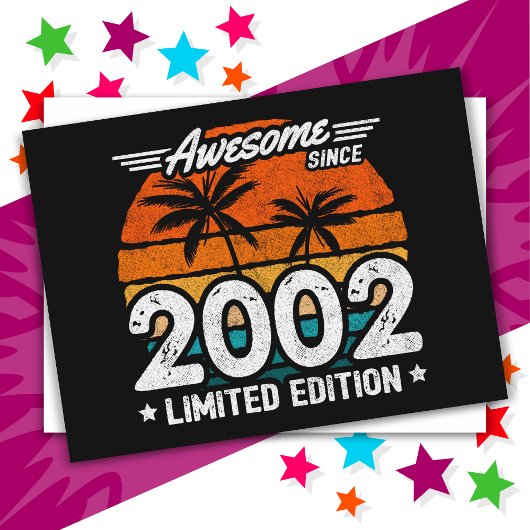 2002年限定 レトロ Awesome 2002年からずっと ポストカード