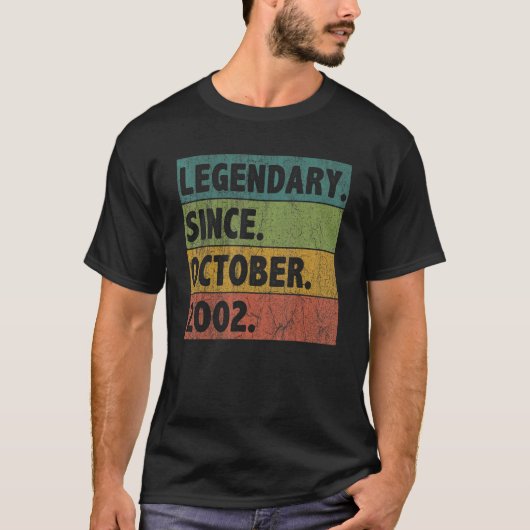 2002年10月20日誕生以来20年の伝説 Tシャツ (正面)