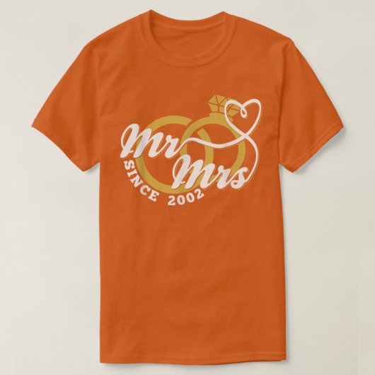 2002年20周年記念マッ結婚ク以来 Tシャツ (デザイン正面)