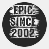 2002年20歳から20誕生日ヴィンテージ叙事詩 ラウンドシール (正面)