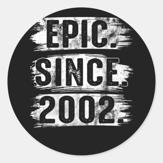 2002年20歳から20誕生日ヴィンテージ叙事詩 ラウンドシール (正面)