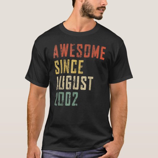 2002年20素晴らし年威厳がある20誕生 Tシャツ (正面)