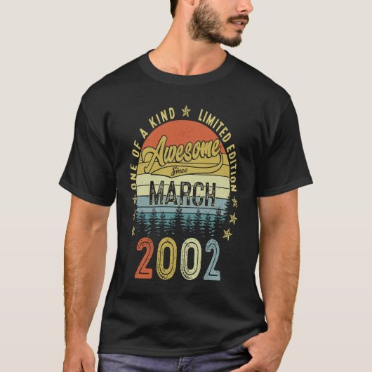 2002年3素晴らし月21日生以来21歳 Tシャツ (正面)