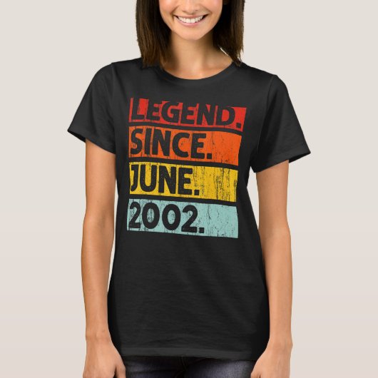 2002年6月20歳から20誕生日伝説 Tシャツ (正面)