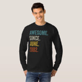 2002年6素晴らし月20誕生日以来20歳 Tシャツ (正面フル)