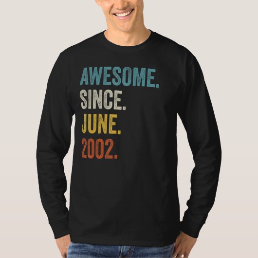 2002年6素晴らし月20誕生日以来20歳 Tシャツ (正面)