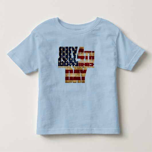 2002年7月4日の独立記念日 トドラーTシャツ (正面)