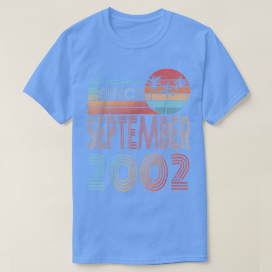 2002年9月以来20誕生日素晴らしギフト20 Tシャツ (デザイン正面)