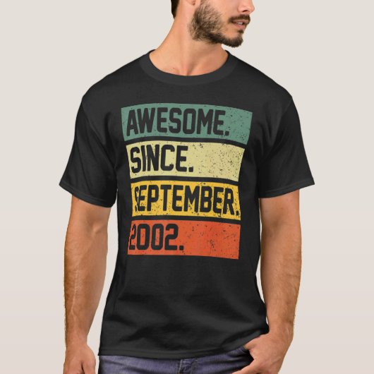 2002年9月以素晴らし降20歳 Tシャツ (正面)