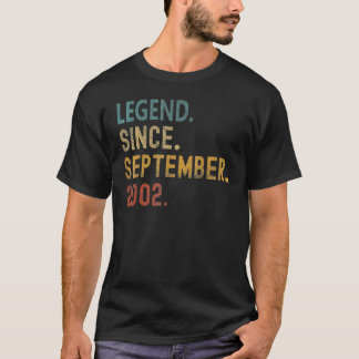 2002年9月20日バレ以来20歳の伝説 Tシャツ