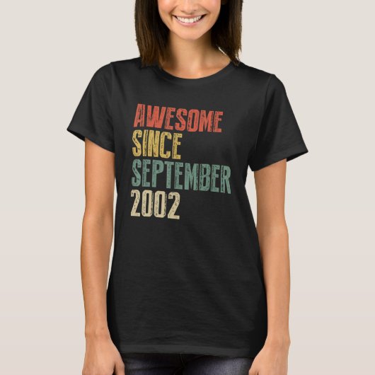 2002年9素晴らし月20日2歳 Tシャツ (正面)