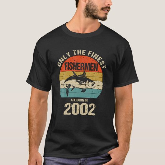 2002素晴らし年の時点では漁師だおもしろいけ Tシャツ (正面)