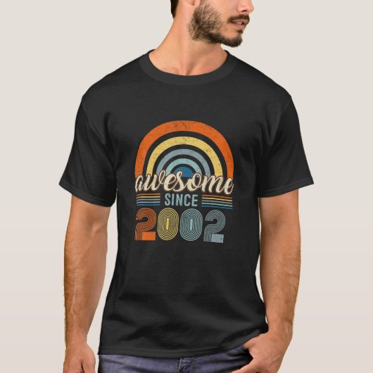 2002素晴らし年以来20誕生日ギフト20歳V Tシャツ (正面)