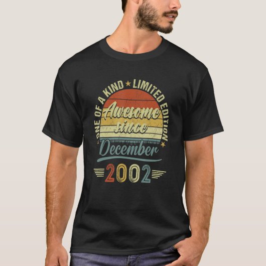 2002素晴らし年12月20日20th Bir Tシャツ (正面)