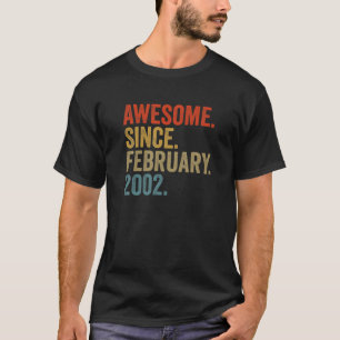 2002素晴らし年2月20日より誕生日ヴィンテージ Tシャツ