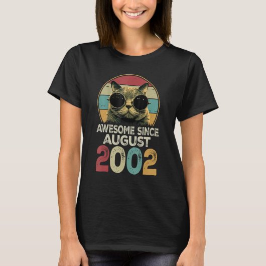 2002素晴らし年21歳の猫21位 Tシャツ (正面)
