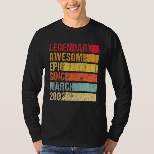 2002素晴らし年3月Bi以来の伝説的な叙事詩 Tシャツ (正面)