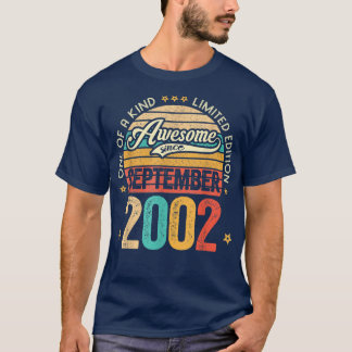 2002素晴らし年9月20歳20th Birから Tシャツ