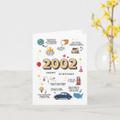 2002誕生日カード（息子または娘） カード (黄色い花)