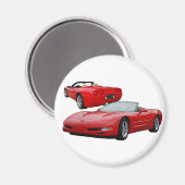 2002赤ロードスター マグネット (正面/裏面)