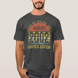 2002 威厳がある 20誕生日ギフトヴィンテージ限定Ed Tシャツ