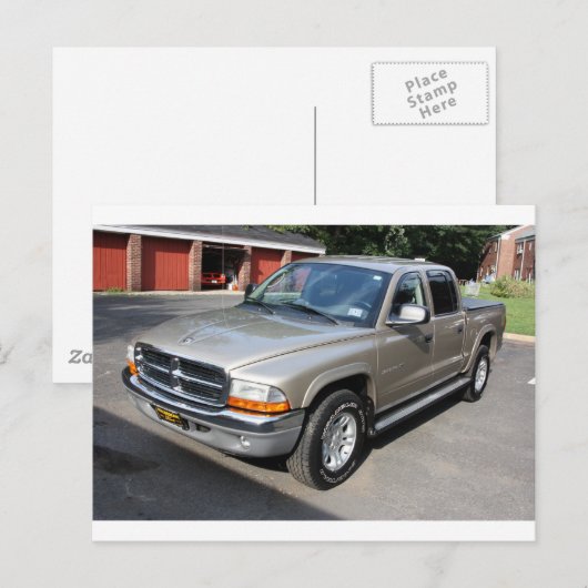 2002 Dodge Dakota SLT 4 x 4 ポストカード (正面/裏面)
