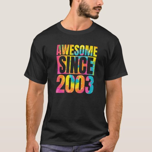 2003年に20誕生日で20年素晴らし作 Tシャツ (正面)