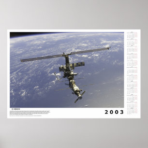 2003年の国際的宇宙ステーションのカレンダー ポスター