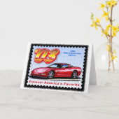 2003年の第50記念日コルベット カード (黄色い花)