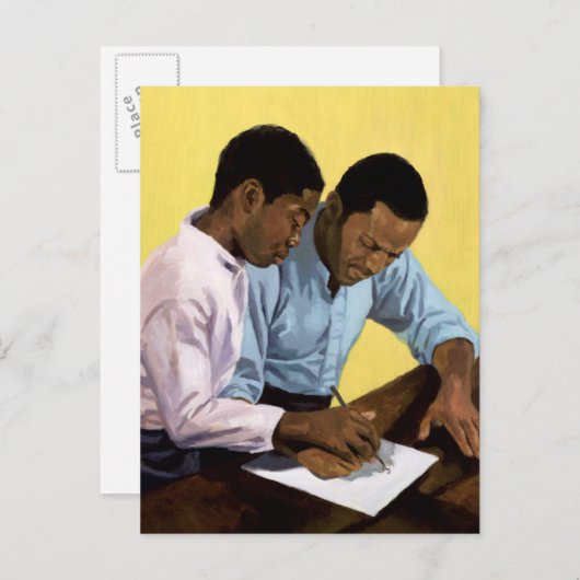 2003年の「決して遅すぎることはない」 ポストカード (正面/裏面)