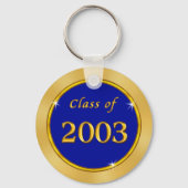2003年クラスのアイディア、青と金ゴールドの好意、懇親会 キーホルダー (裏面)