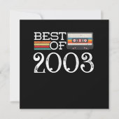 2003年ヴィンテージ17周年誕生日ギフト 招待状 (正面)