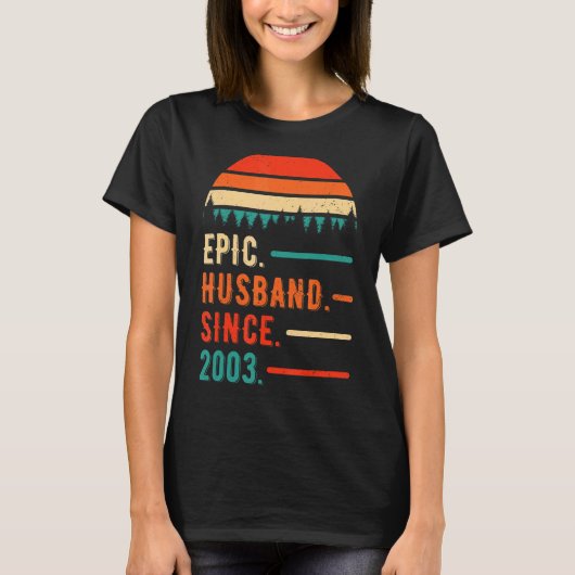 2003年以来の叙事詩の夫19年19結婚th's Anni Tシャツ (正面)