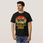 2003年以素晴らし来誕生日ギフト猫好き2003 Tシャツ (正面フル)