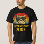 2003年以素晴らし来誕生日ギフト猫好き2003 Tシャツ (正面)