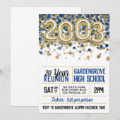 2003年度高校大学同窓会招待状 招待状 (正面/裏面)